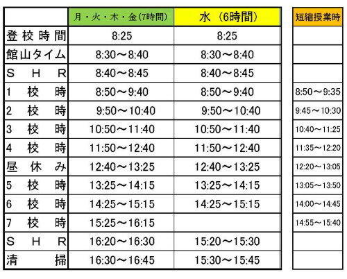 タイムテーブル